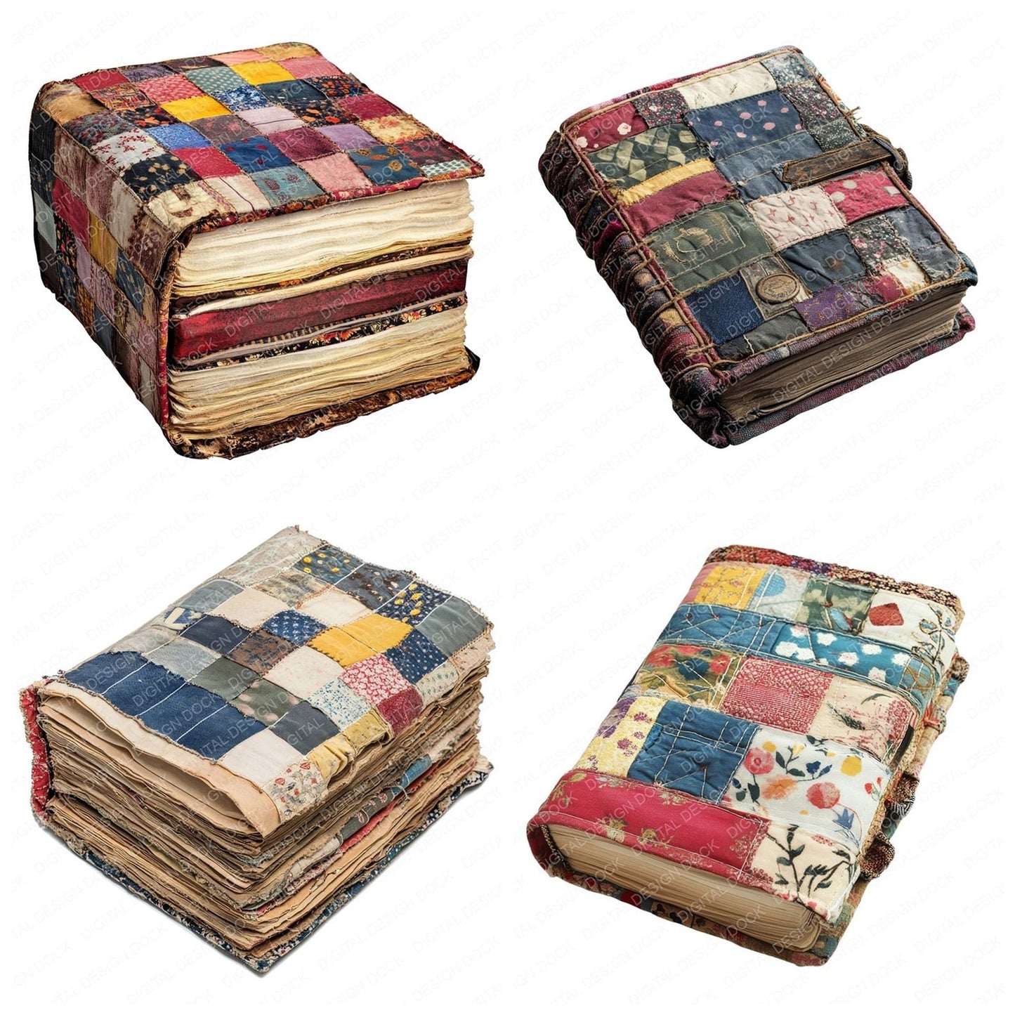 Patchwork Junk Journal Clipart Set (DDD006265)
