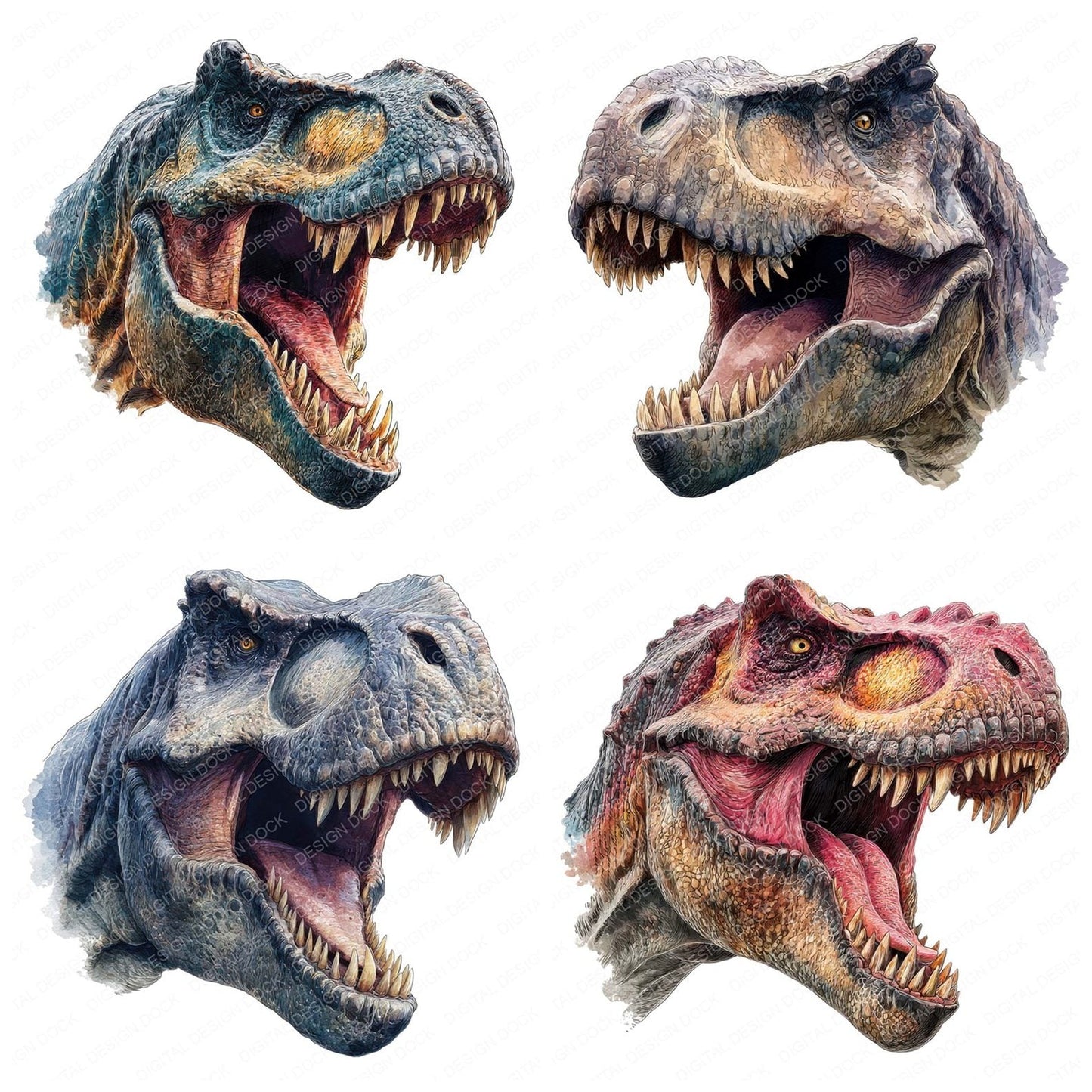 Roaring T Rex Clipart Set (DDD006435)