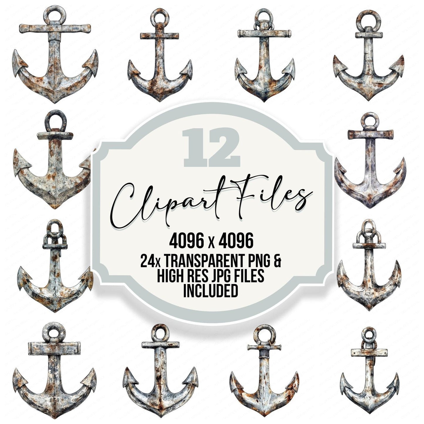 Ships Anchor Clipart Set (DDD006537)
