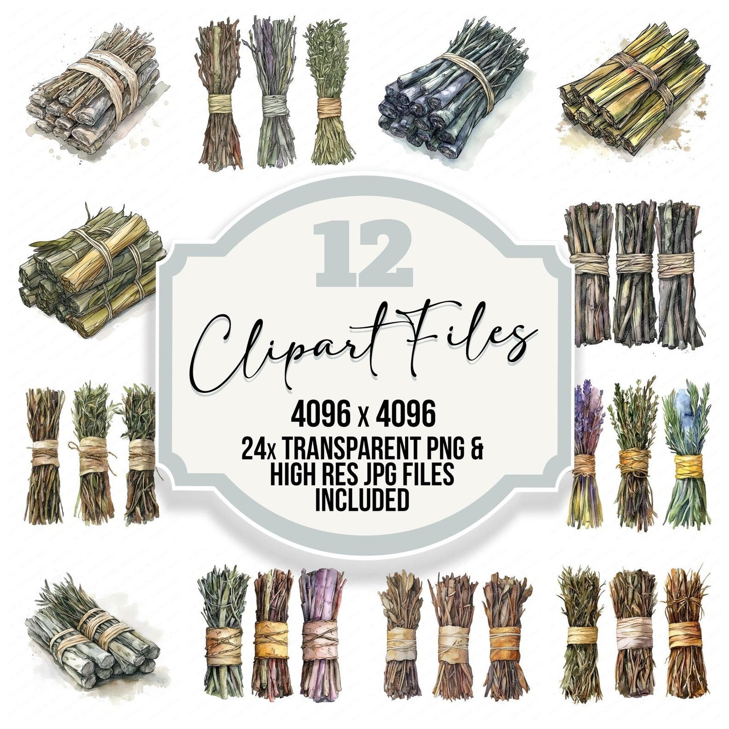 Smudge Bundles Clipart Set (DDD006593)