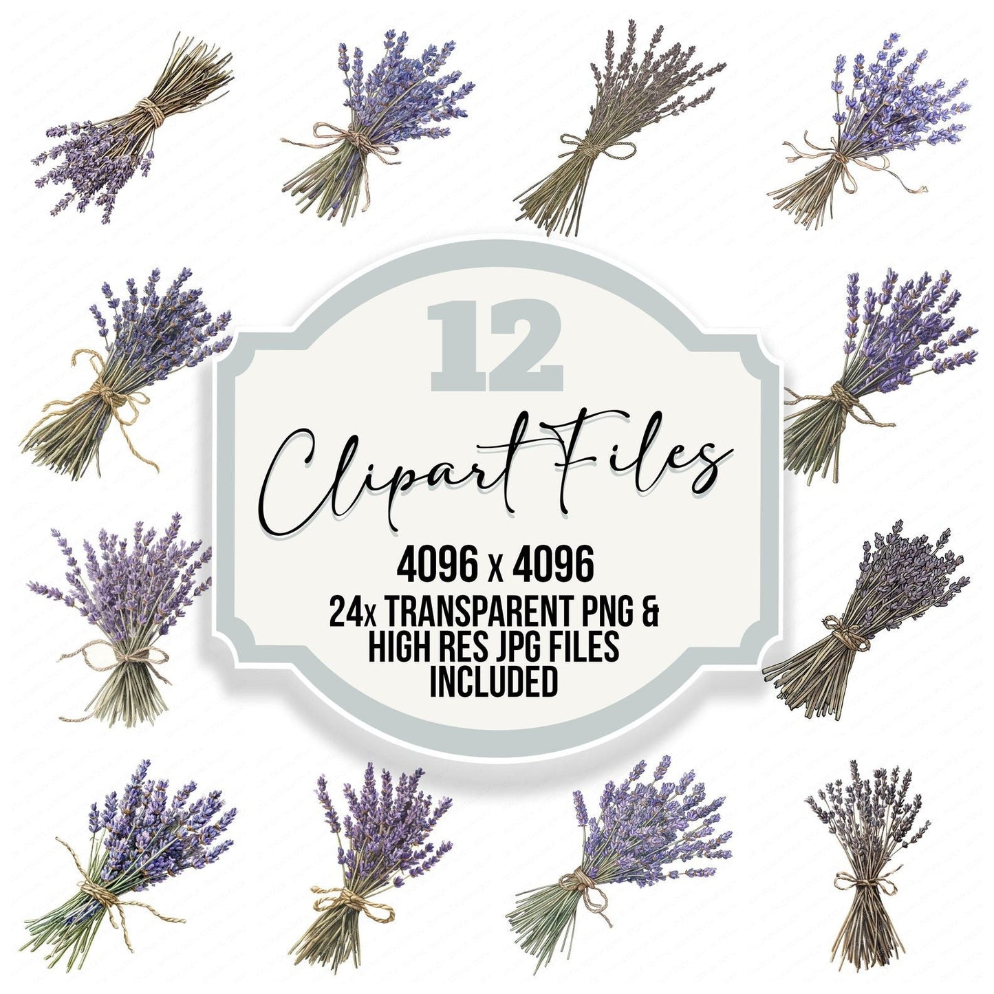 Tied Lavender Bundle Clipart Set (DDD006753)