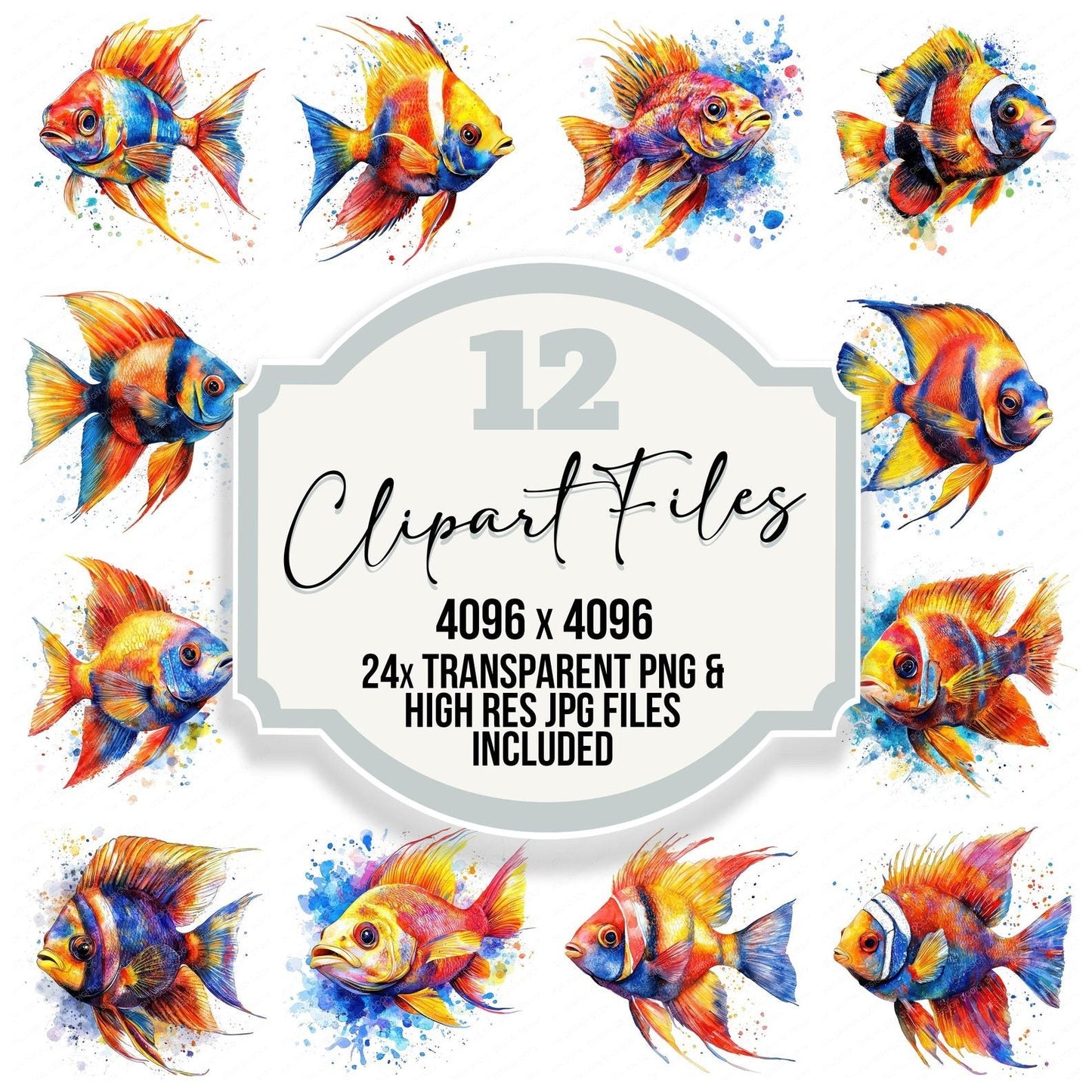 Tropical Fish Clipart Set (DDD006780)