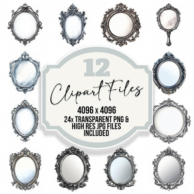 Victorian Mirror Clipart Set (DDD006825)