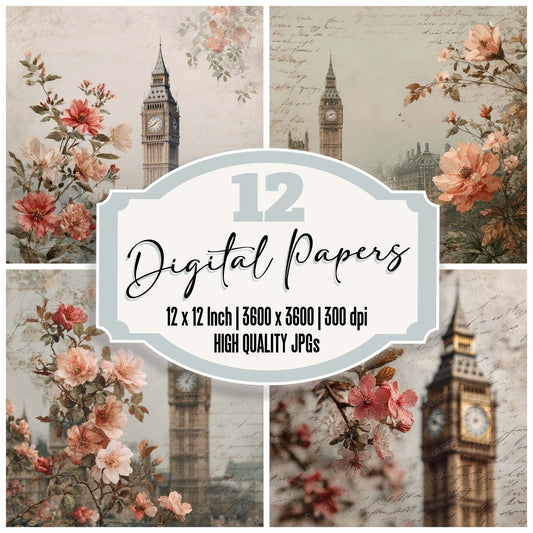 London Heritage Big Ben Digital Paper Pack (DDD007780)