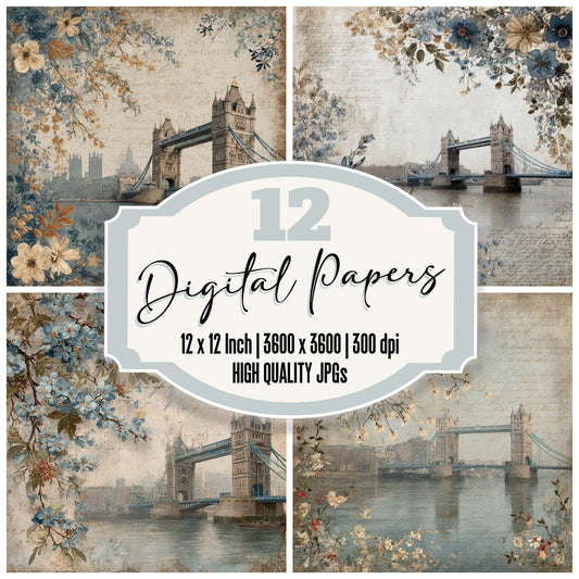 London Heritage Tower Bridge Digital Paper Pack (DDD007781)