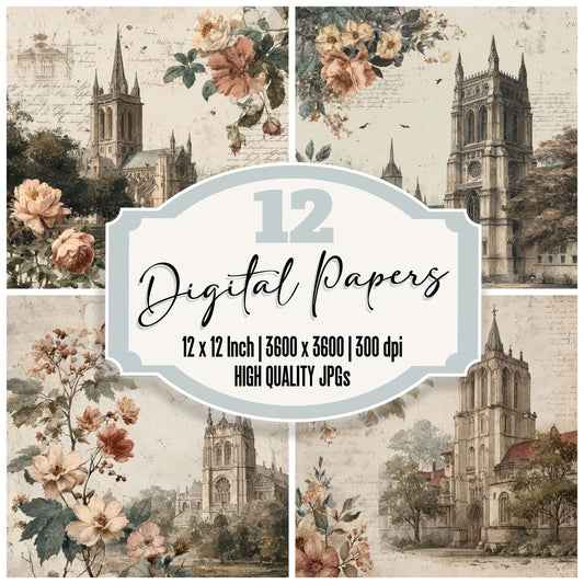 London Heritage Westminster Abbey Digital Paper Pack (DDD007782)