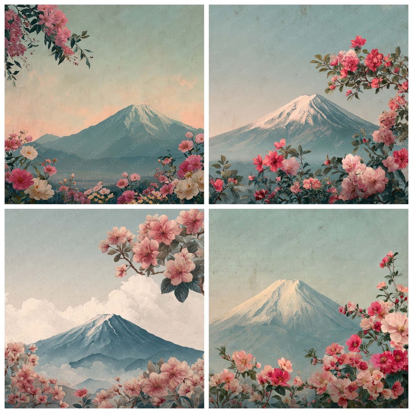 World Charm Mount Fuji Digital Paper Pack (DDD007784)