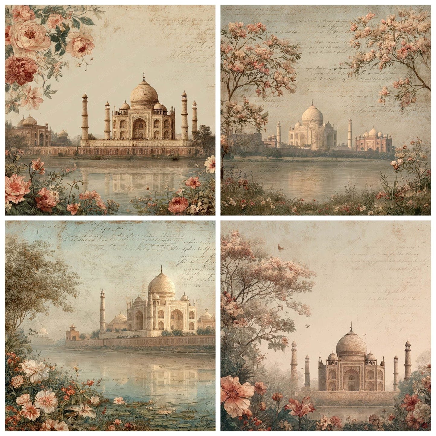 World Charm Taj Mahal Digital Paper Pack (DDD007787)