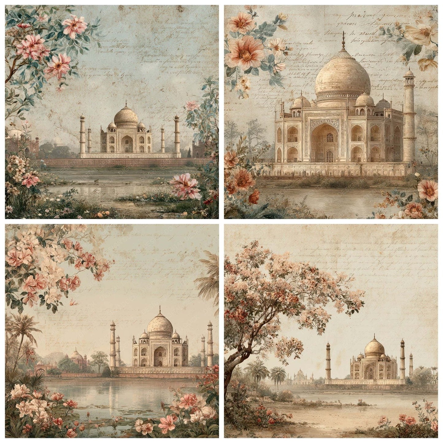 World Charm Taj Mahal Digital Paper Pack (DDD007787)