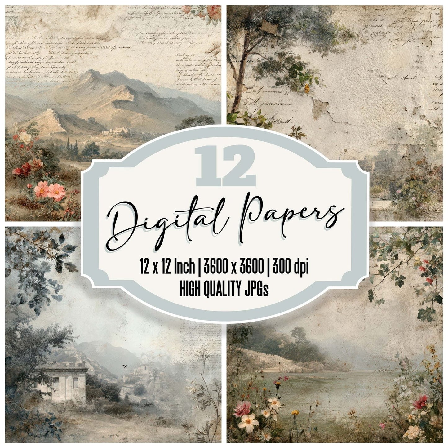 China Charm Landmark Great Wall Digital Paper Pack (DDD007789)