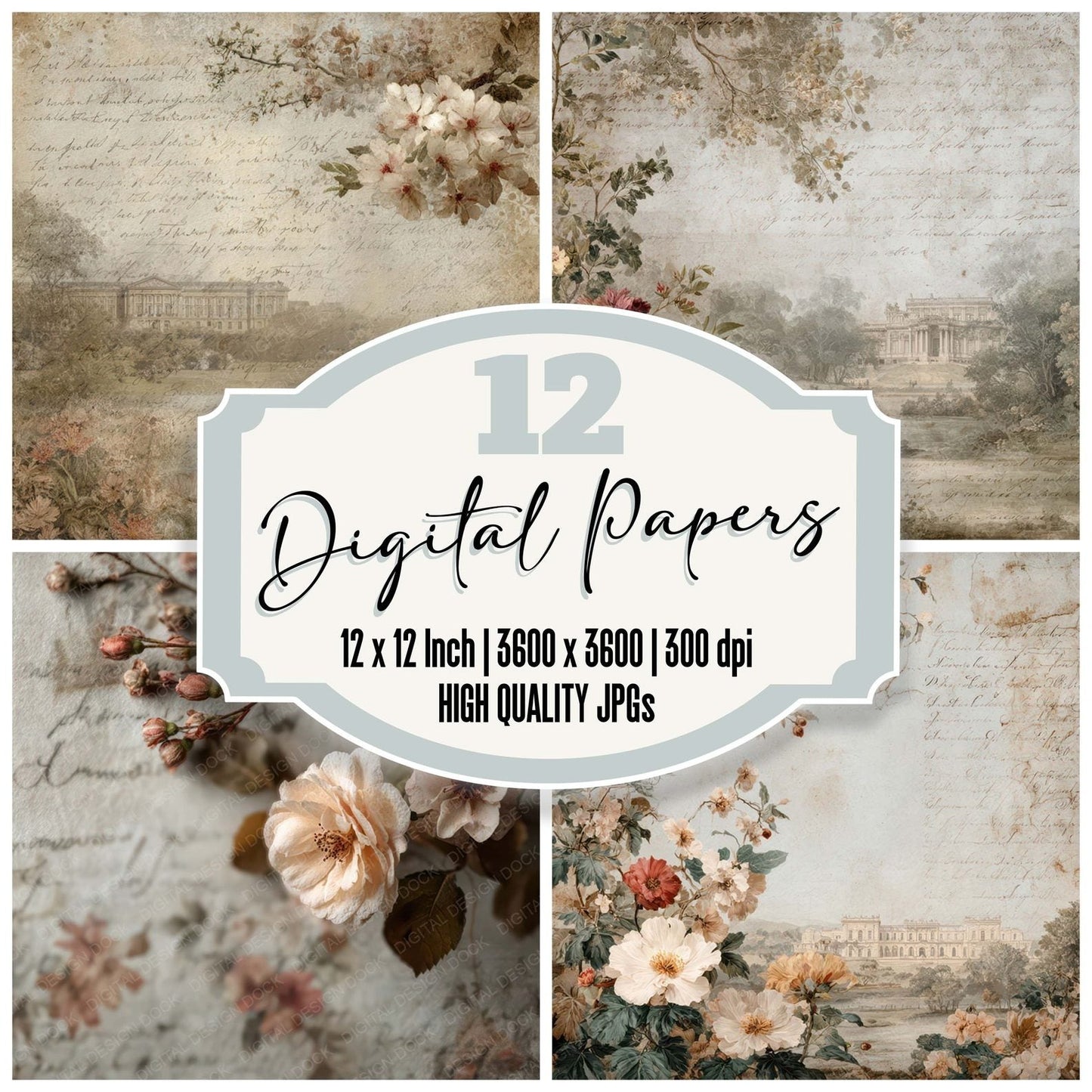London Heritage Landmark Buckingham Palace Digital Paper Pack (DDD007800)
