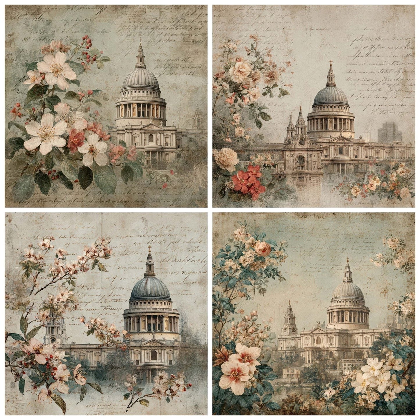 London Heritage St Pauls Cathedral Digital Paper Pack (DDD007801)