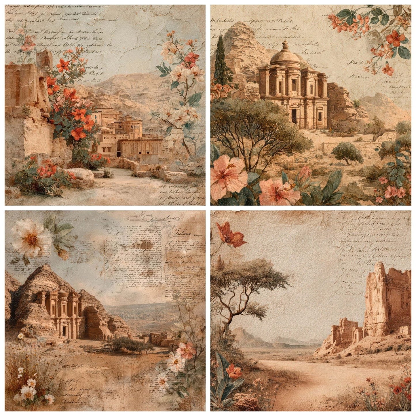 World Wonders Landmark Petra Digital Paper Pack (DDD007807)