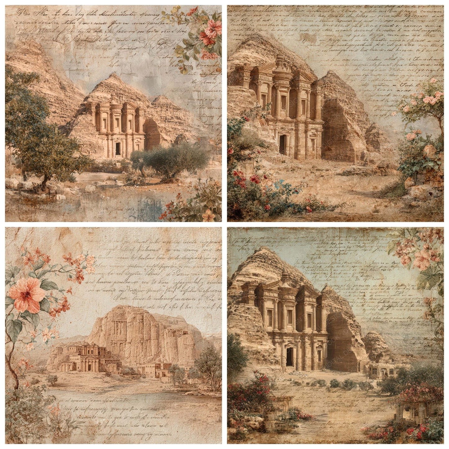 World Wonders Landmark Petra Digital Paper Pack (DDD007807)