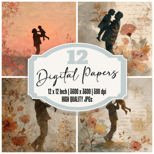 Family Moment Lifted Laughs Digital Paper Pack (DDD007812)