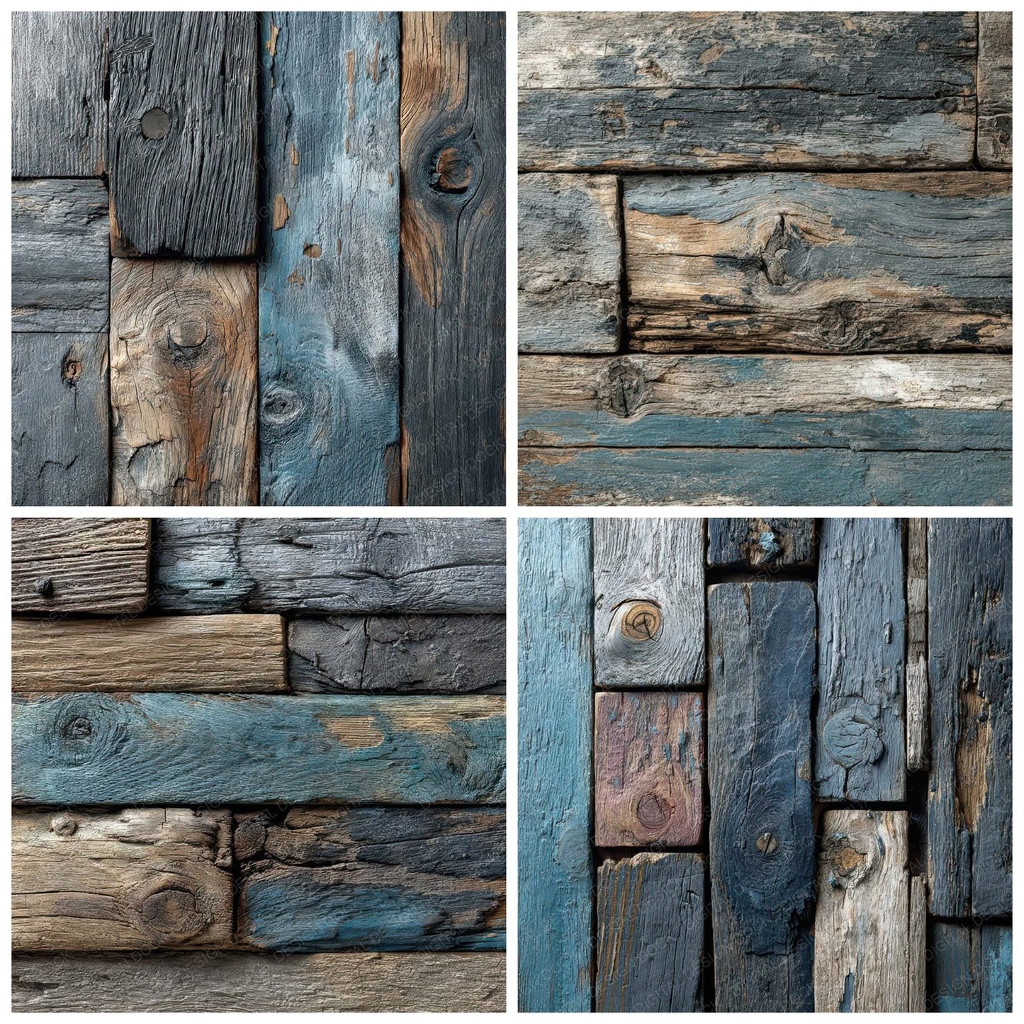 Slate Weathered Wood Panels Digital Paper Pack (DDD007882)