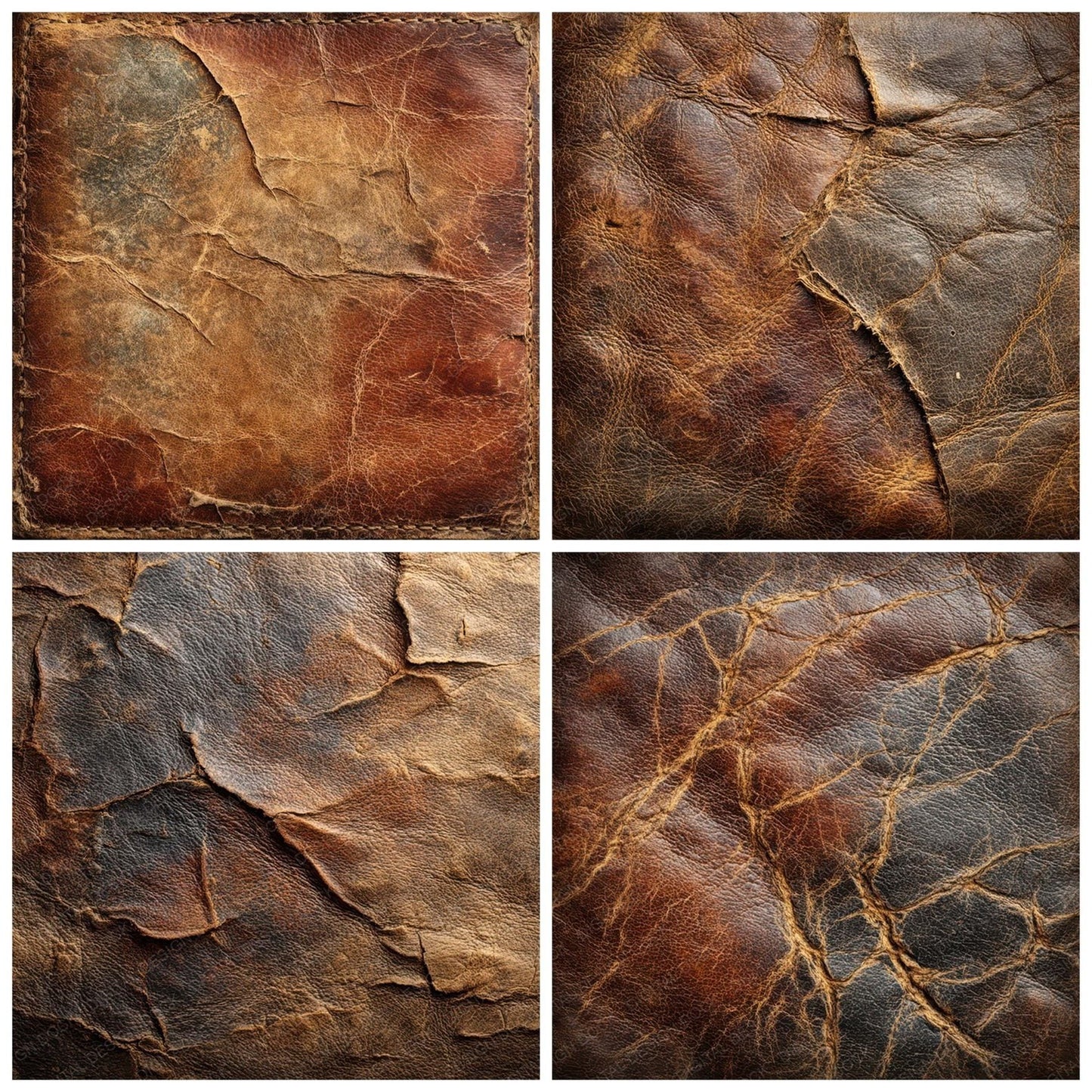 Aged Leather Texture Digital Paper Pack (DDD007890)