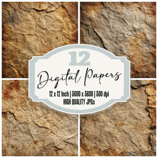 Aged Parchment Surface Digital Paper Pack (DDD007891)