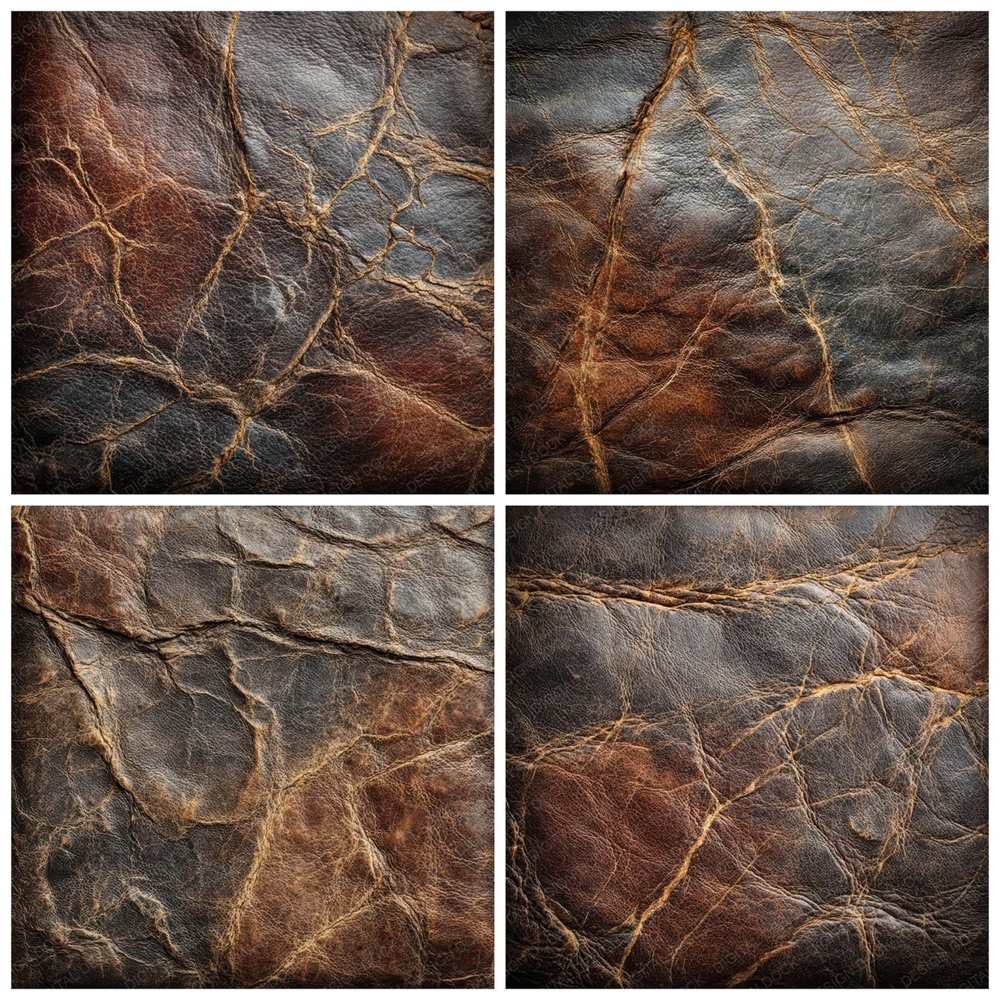 Dark Aged Leather Surface Digital Paper Pack (DDD007895)