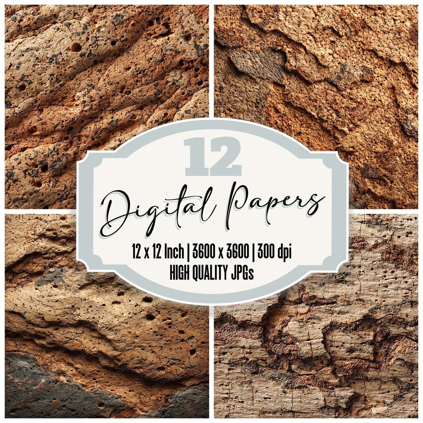 Aged Cork Surface Digital Paper Pack (DDD007911)