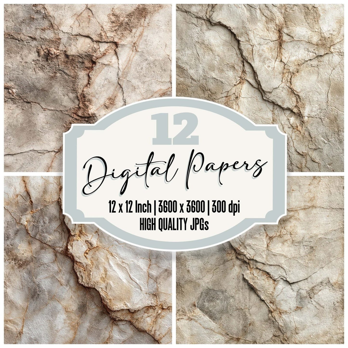 Aged Marble Surface Digital Paper Pack (DDD007912)