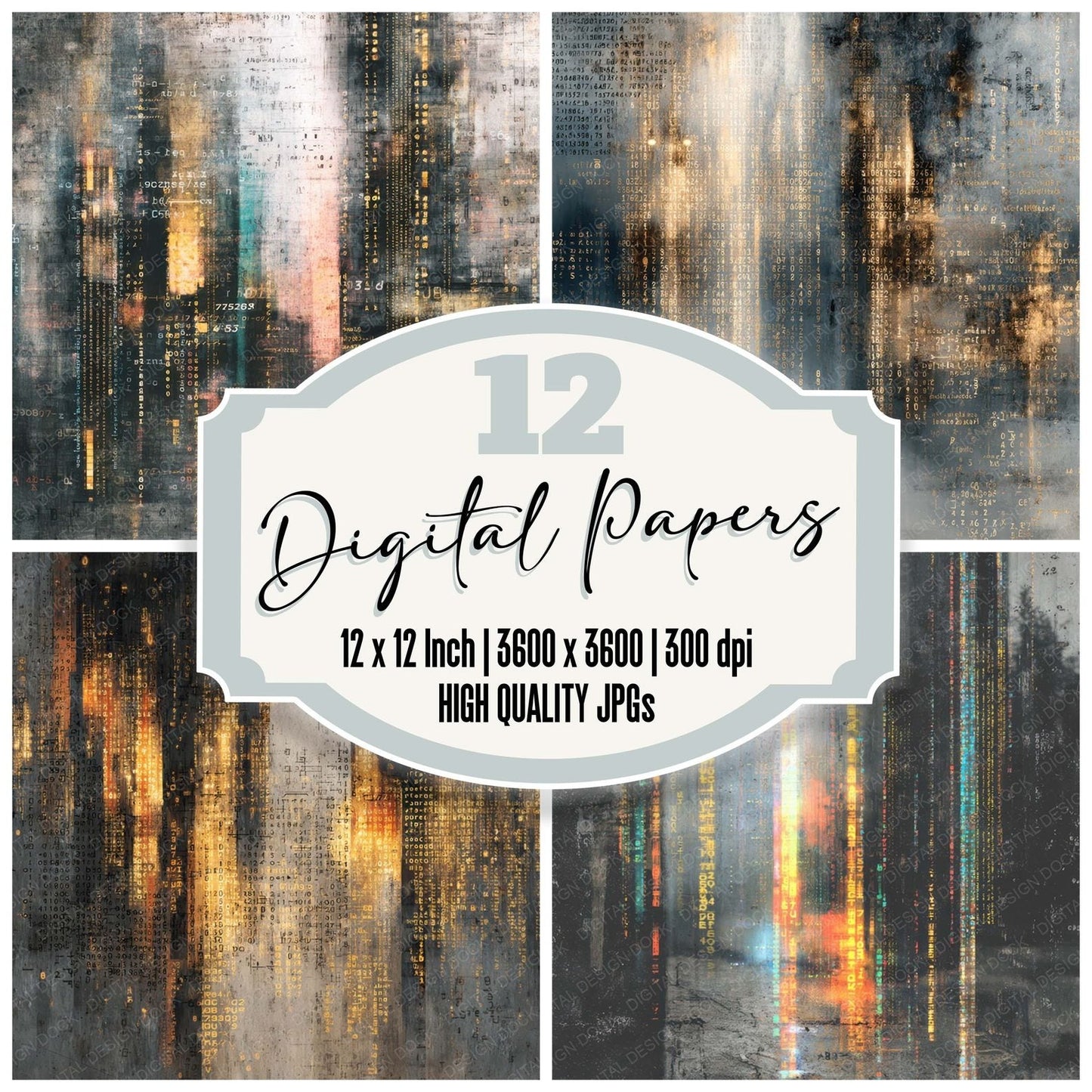 Digital Code Layers Digital Paper Pack (DDD007918)