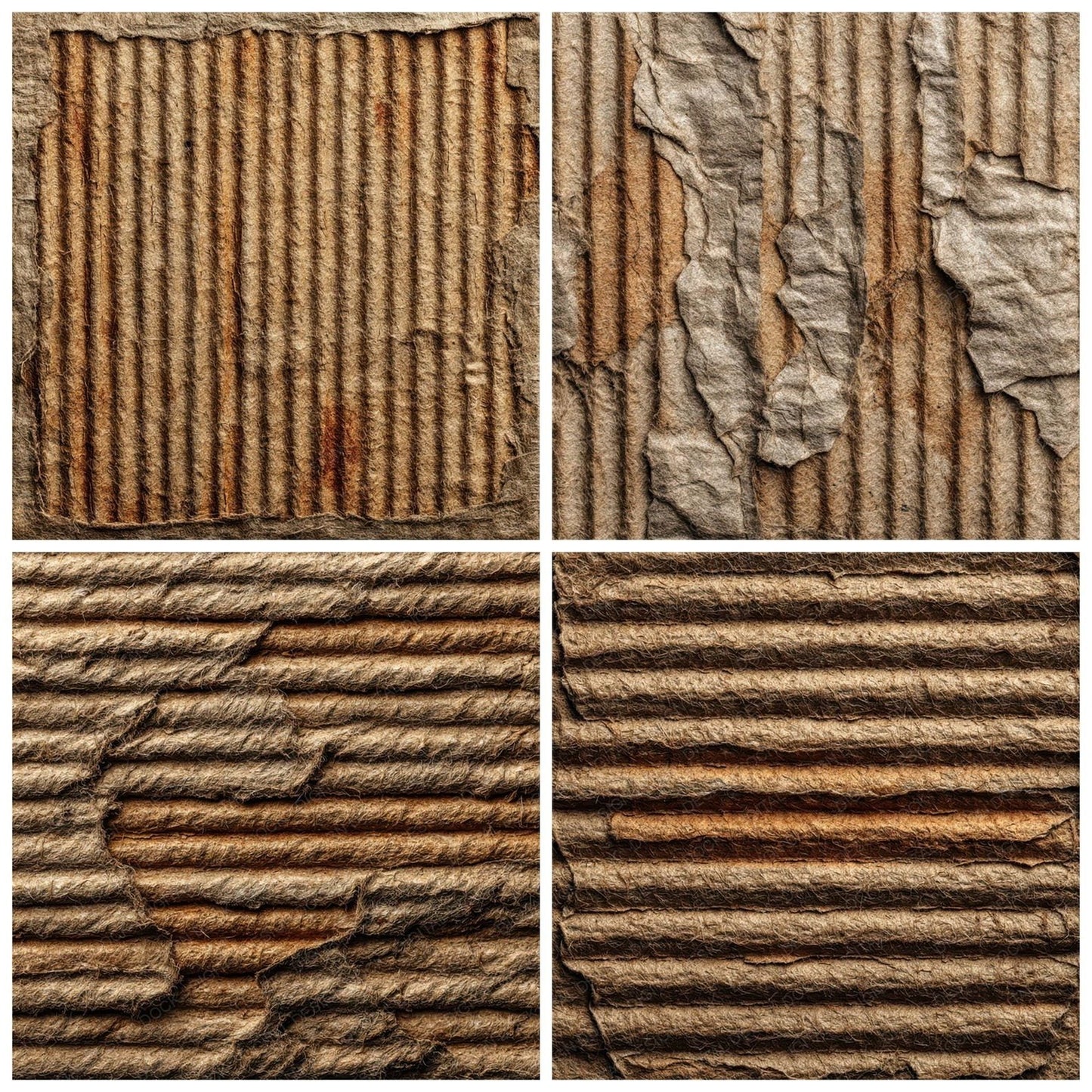 Worn Cardboard Texture Digital Paper Pack (DDD007924)