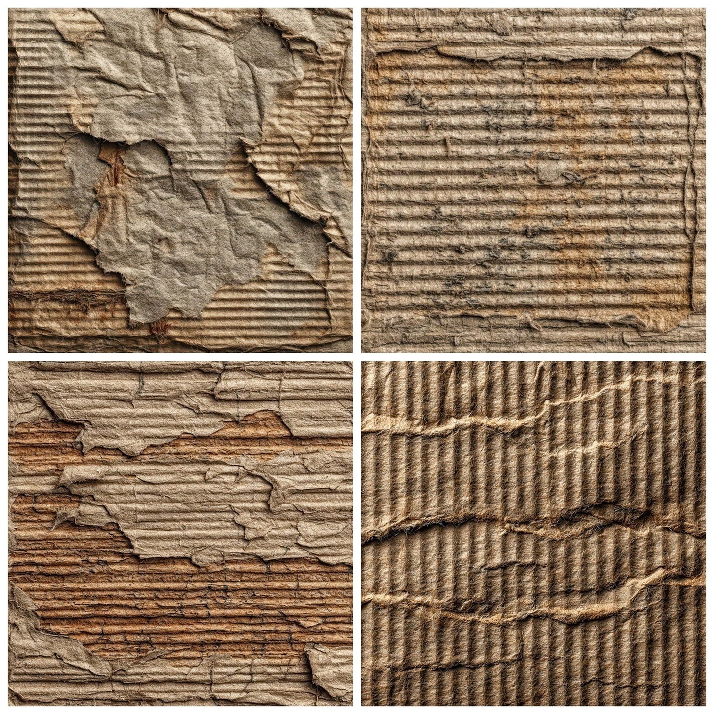 Worn Cardboard Texture Digital Paper Pack (DDD007924)