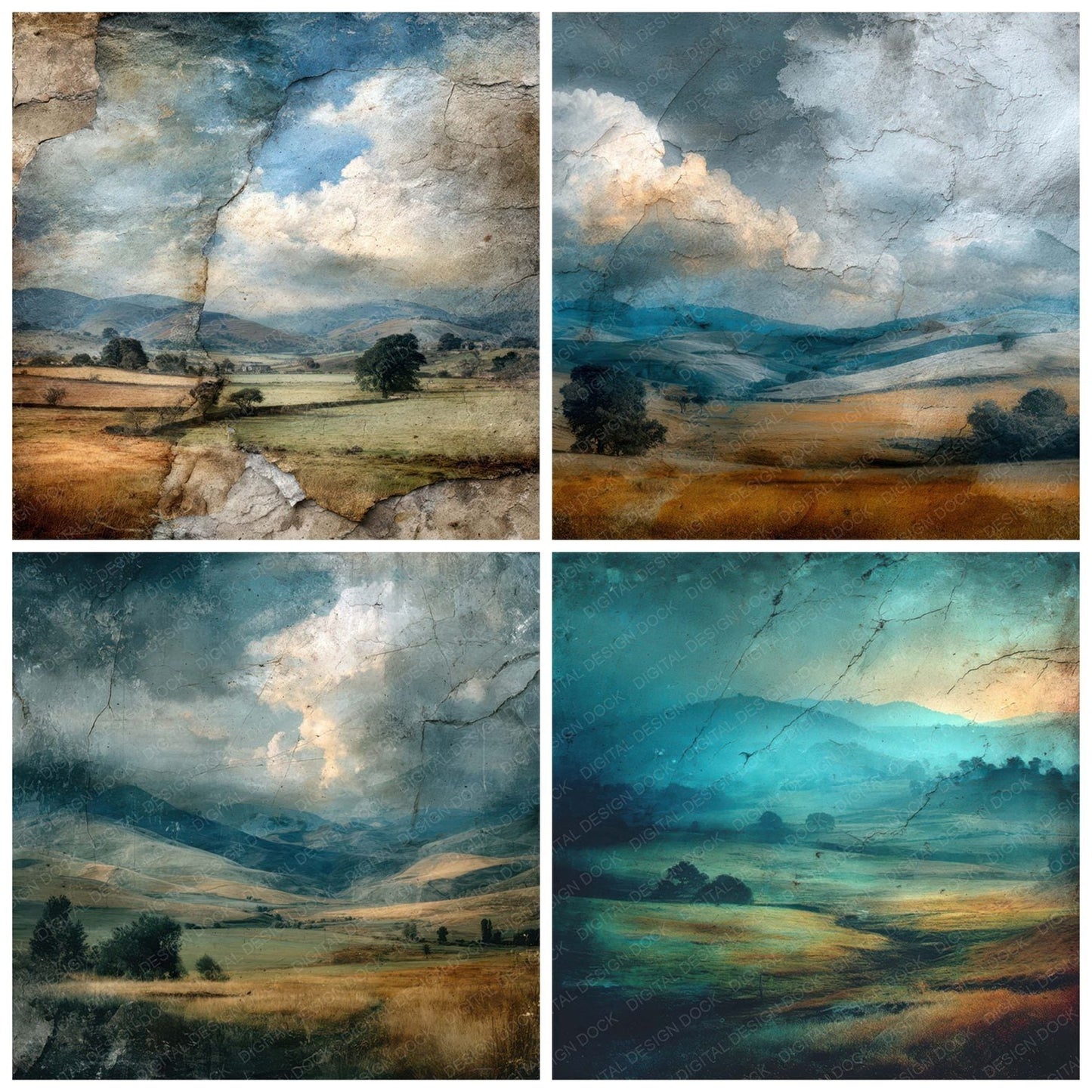 Countryside Scenic Layers Digital Paper Pack (DDD007933)