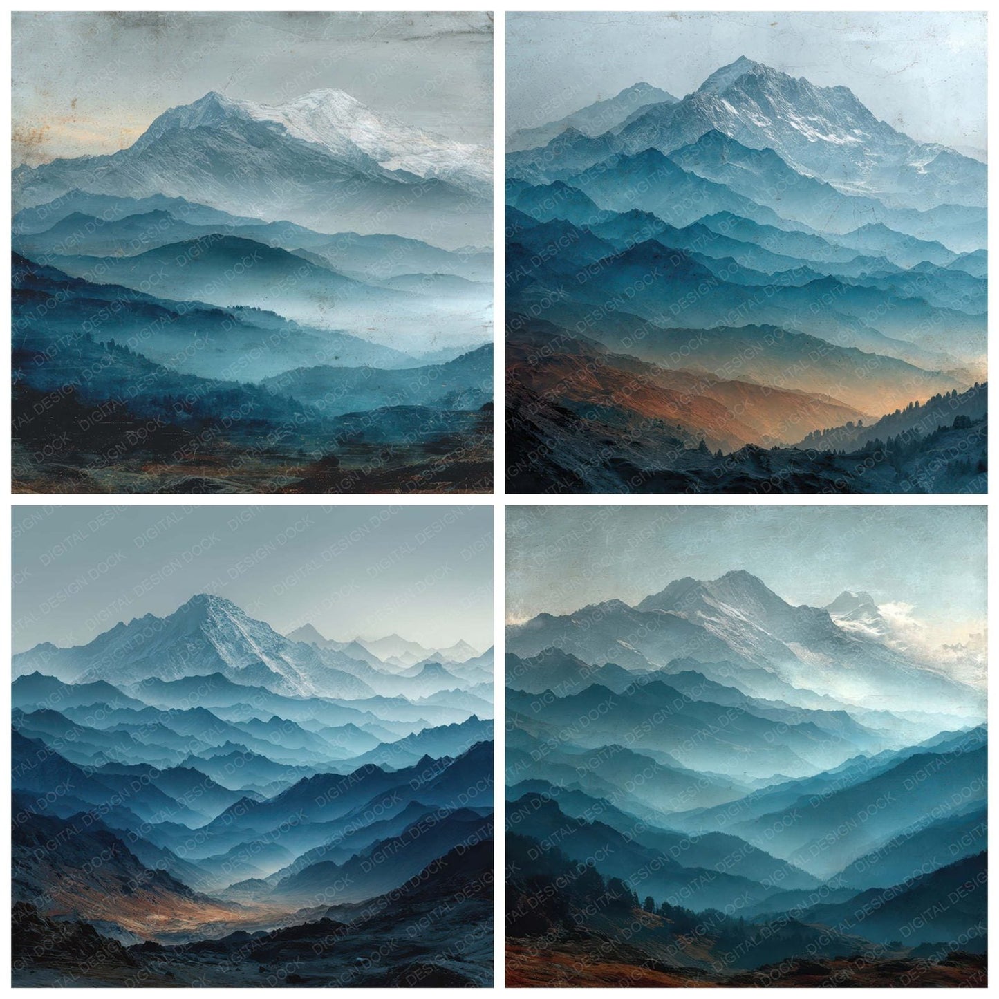 Alpine Scenic Layers Digital Paper Pack (DDD007948)