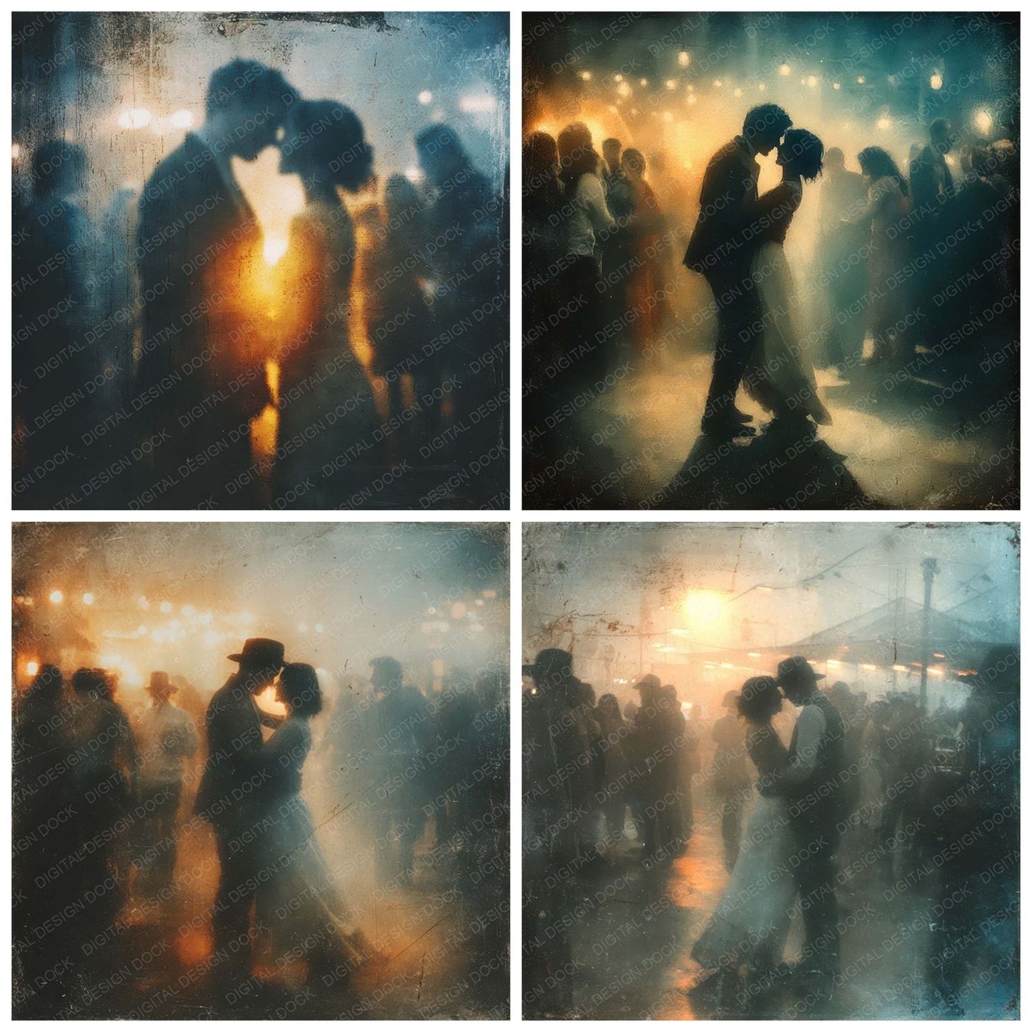 First Dance Silhouette Digital Paper Pack (DDD007950)