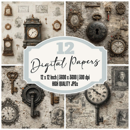 Victorian Curio Layers Digital Paper Pack (DDD007981)