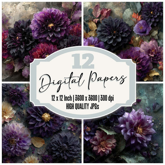 Shadow Bloom Ruins Digital Paper Pack (DDD008000)