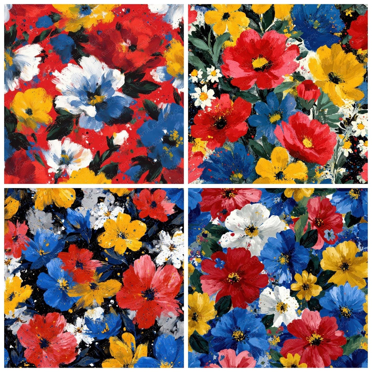 Primary Ink Bloom Digital Paper Pack (DDD008022)