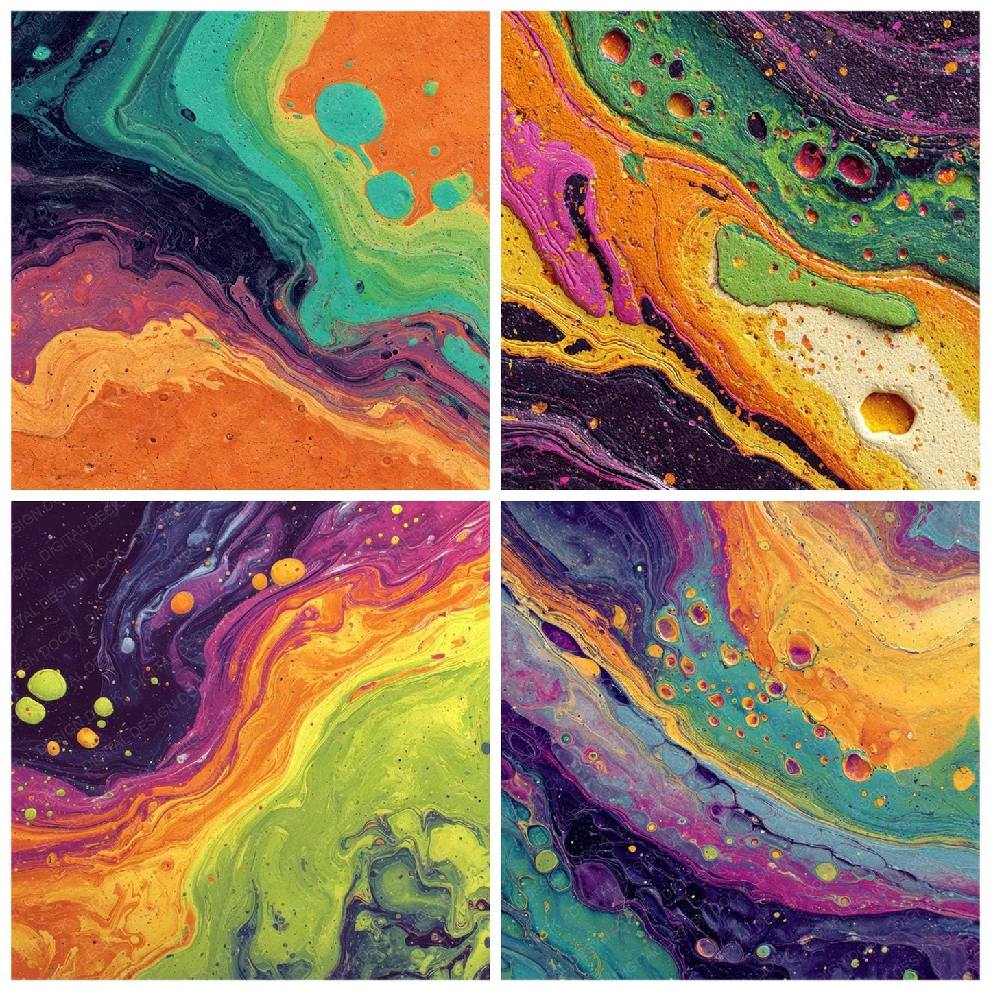 Acid Melt Surge Digital Paper Pack (DDD008028)