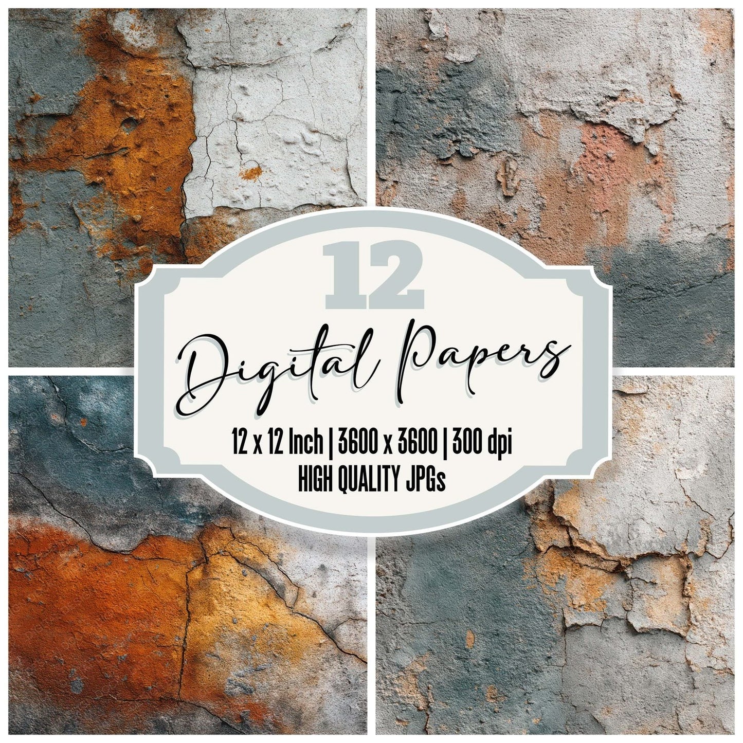 Concrete Pigment Erosion Digital Paper Pack (DDD008034)