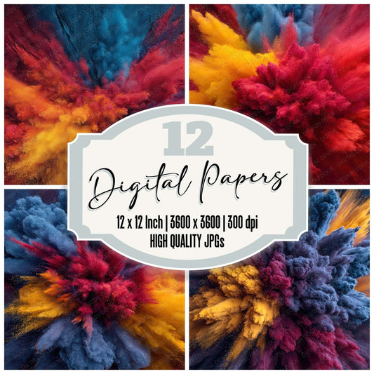 Frozen Colour Impact Digital Paper Pack (DDD008037)