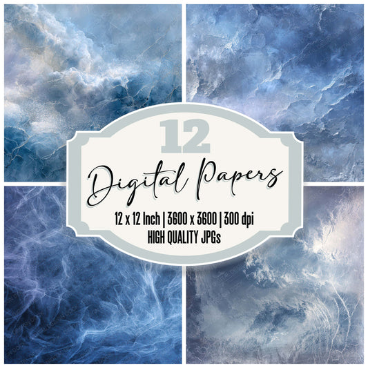 Frozen Smoke Layers Digital Paper Pack (DDD008038)