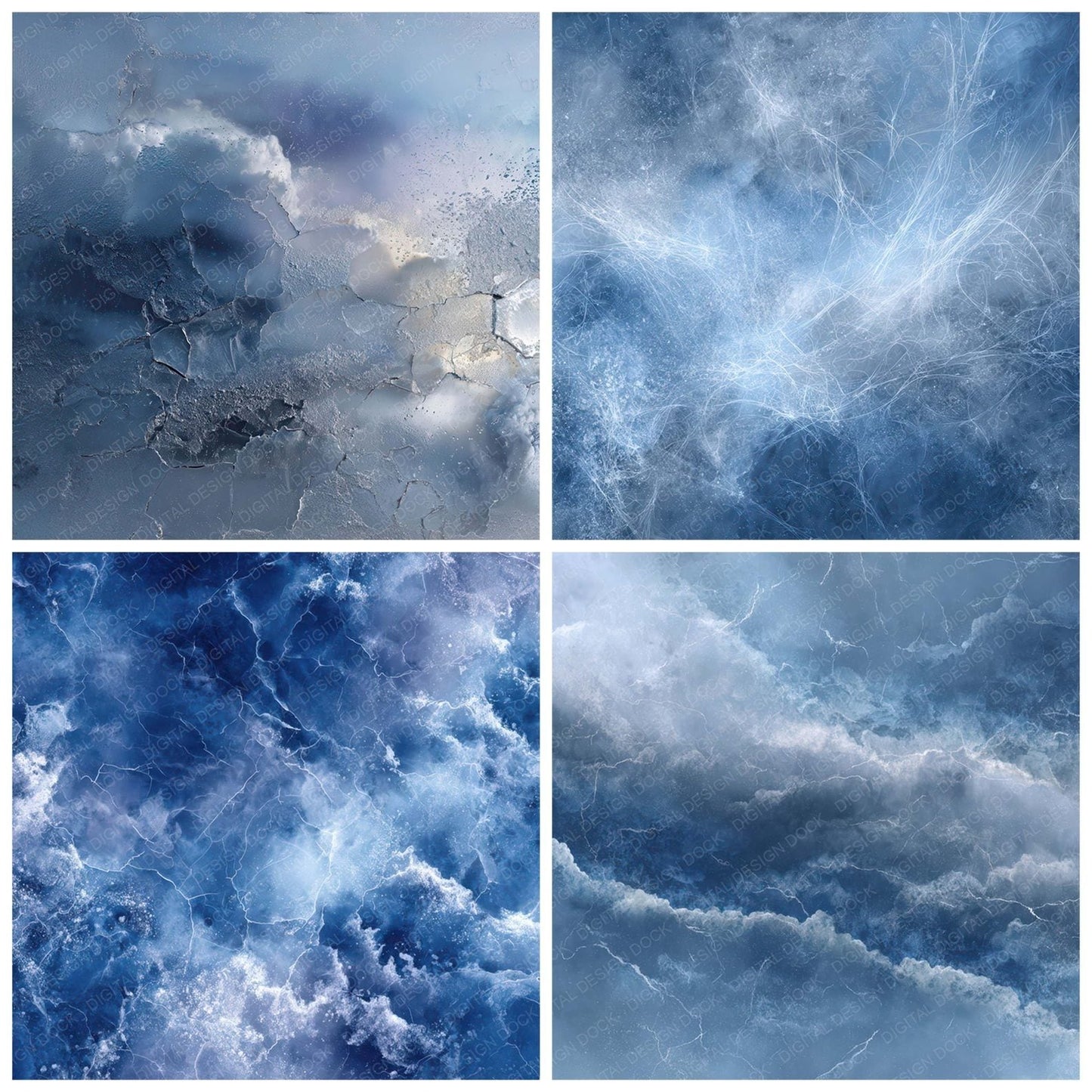Frozen Smoke Layers Digital Paper Pack (DDD008038)