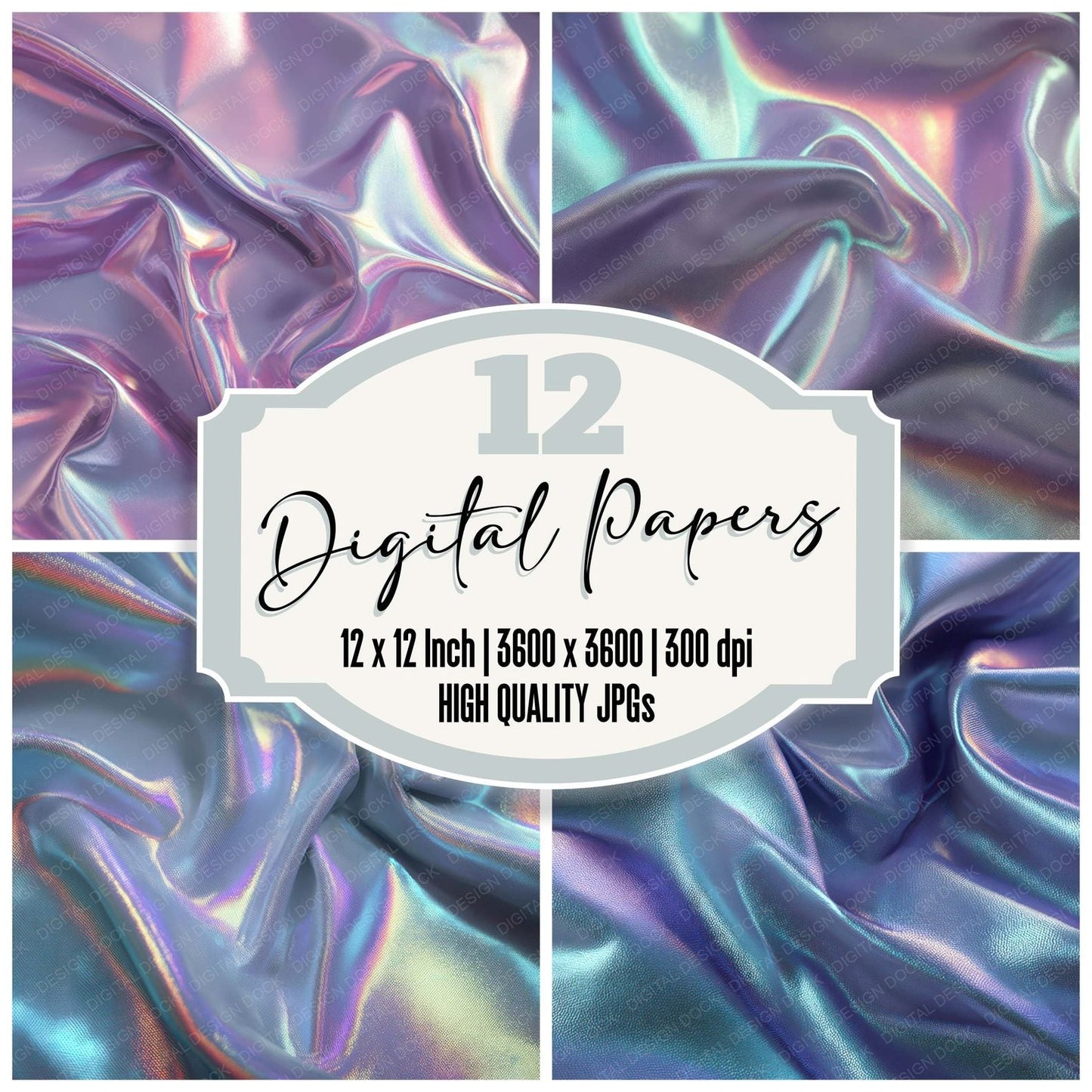 Holographic Fabric Tension Digital Paper Pack (DDD008039)
