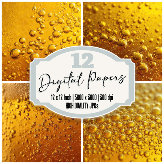 Beer Bubble Surface Digital Paper Pack (DDD008049)