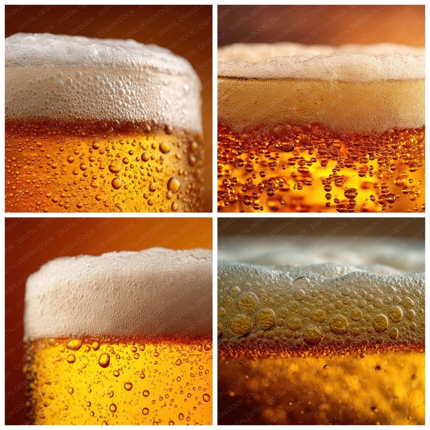 Beer Foam Rim Digital Paper Pack (DDD008050)