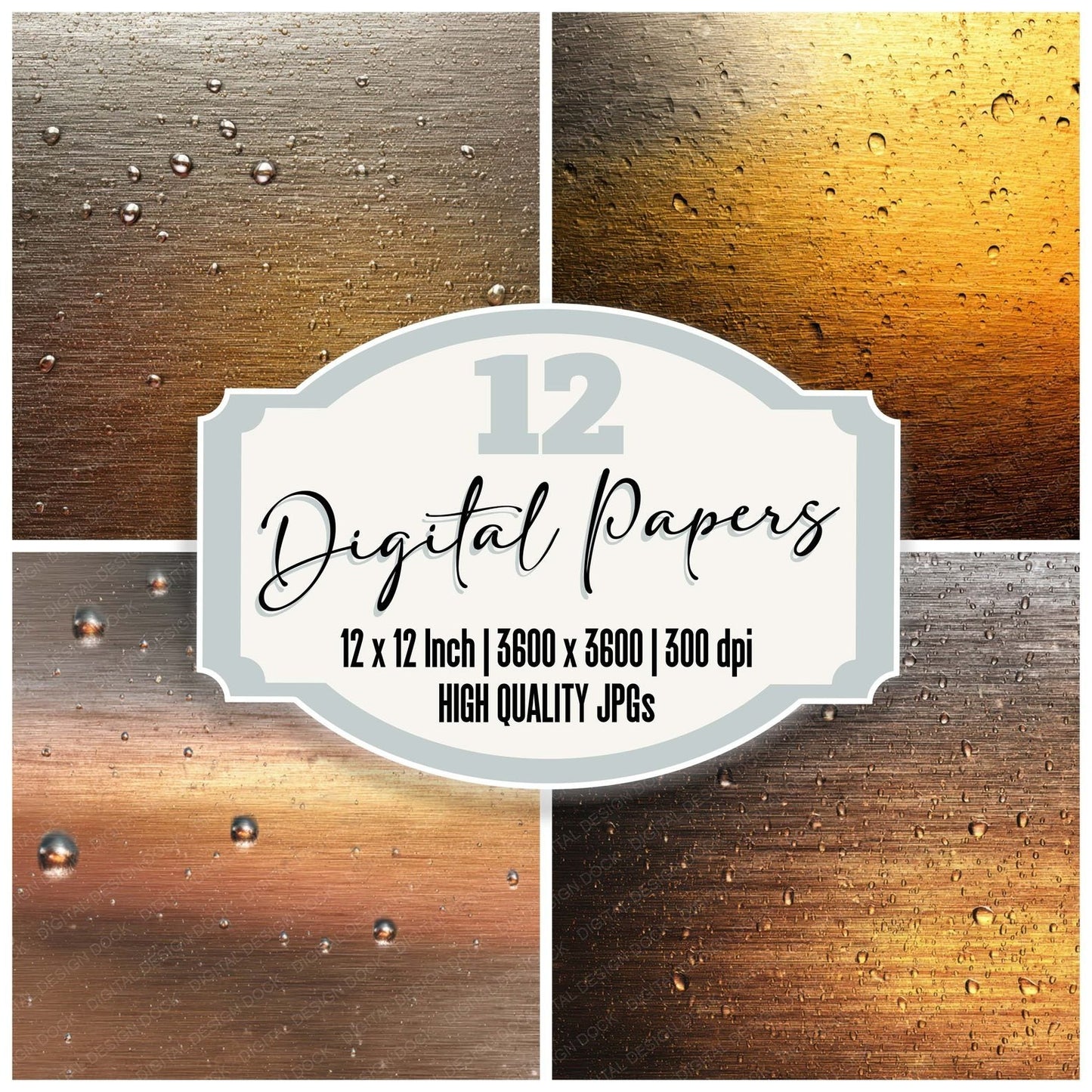 Beer Tap Steel Digital Paper Pack (DDD008051)