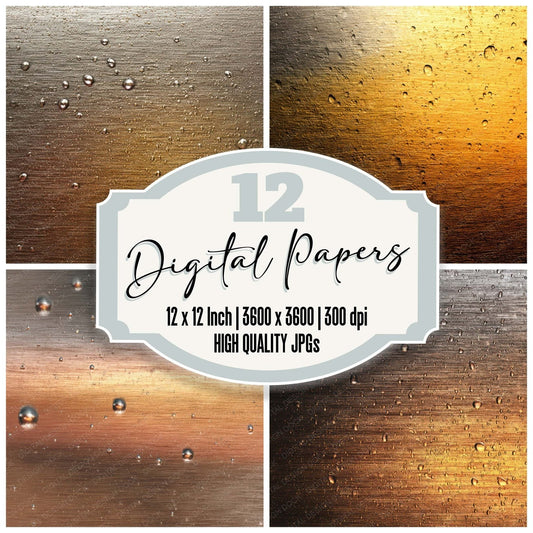 Beer Tap Steel Digital Paper Pack (DDD008051)