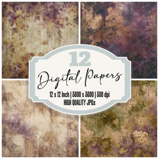 Chemical Stain Bloom Digital Paper Pack (DDD008053)