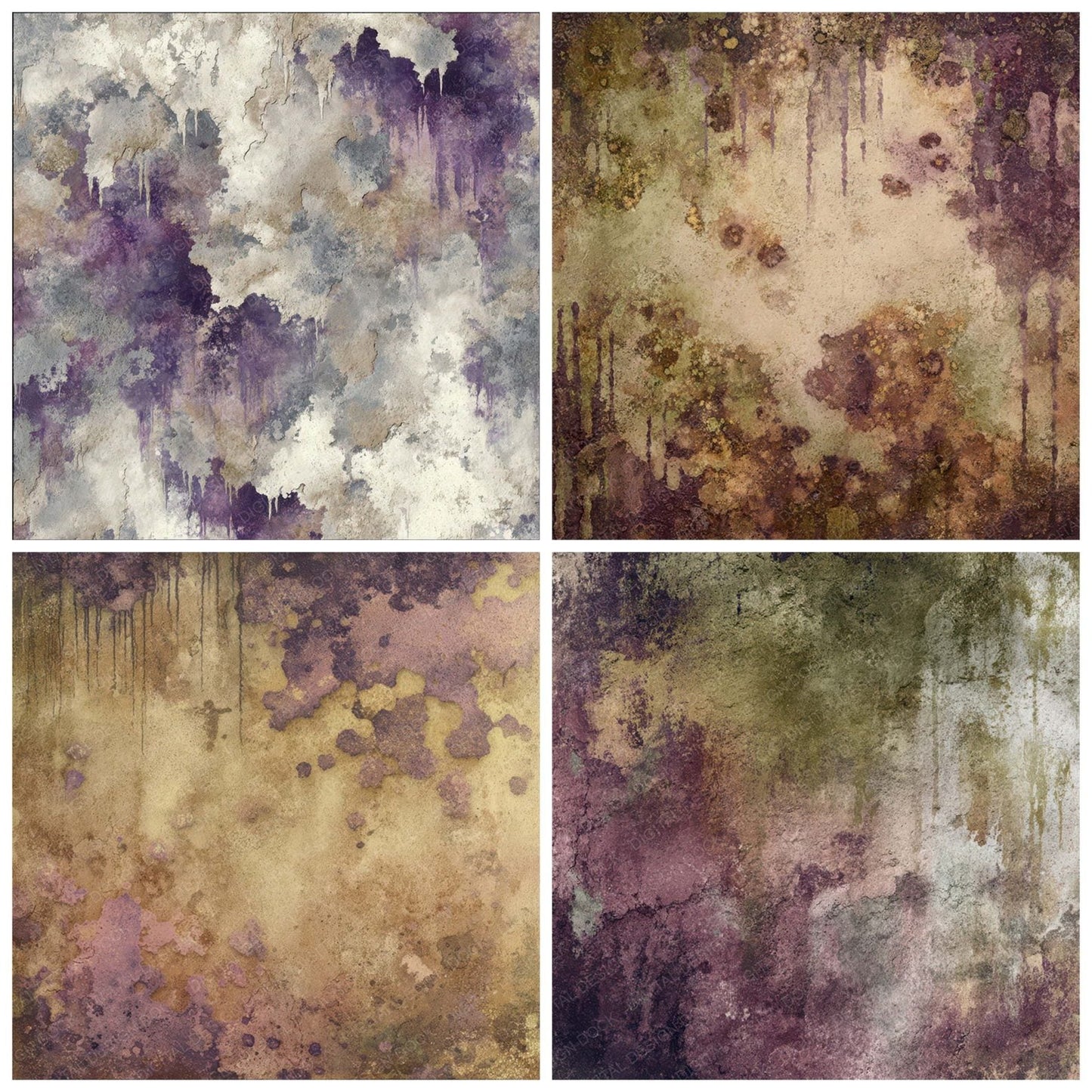 Chemical Stain Bloom Digital Paper Pack (DDD008053)