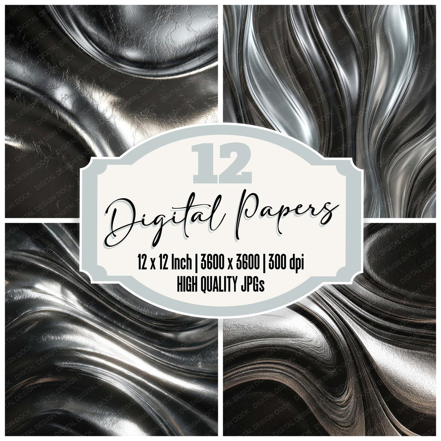 Liquid Metal Tempest Digital Paper Pack (DDD008057)