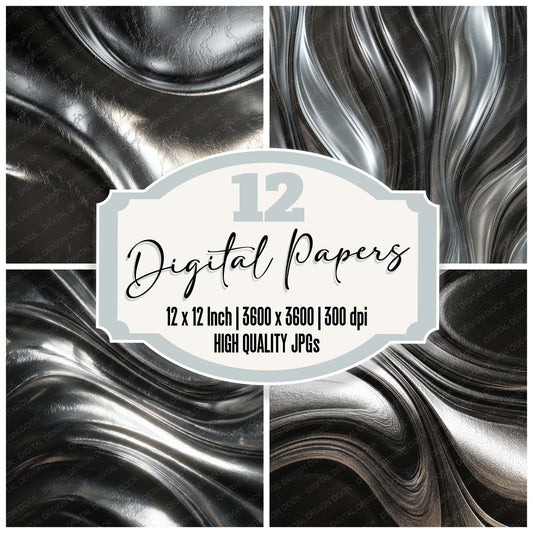 Liquid Metal Tempest Digital Paper Pack (DDD008057)
