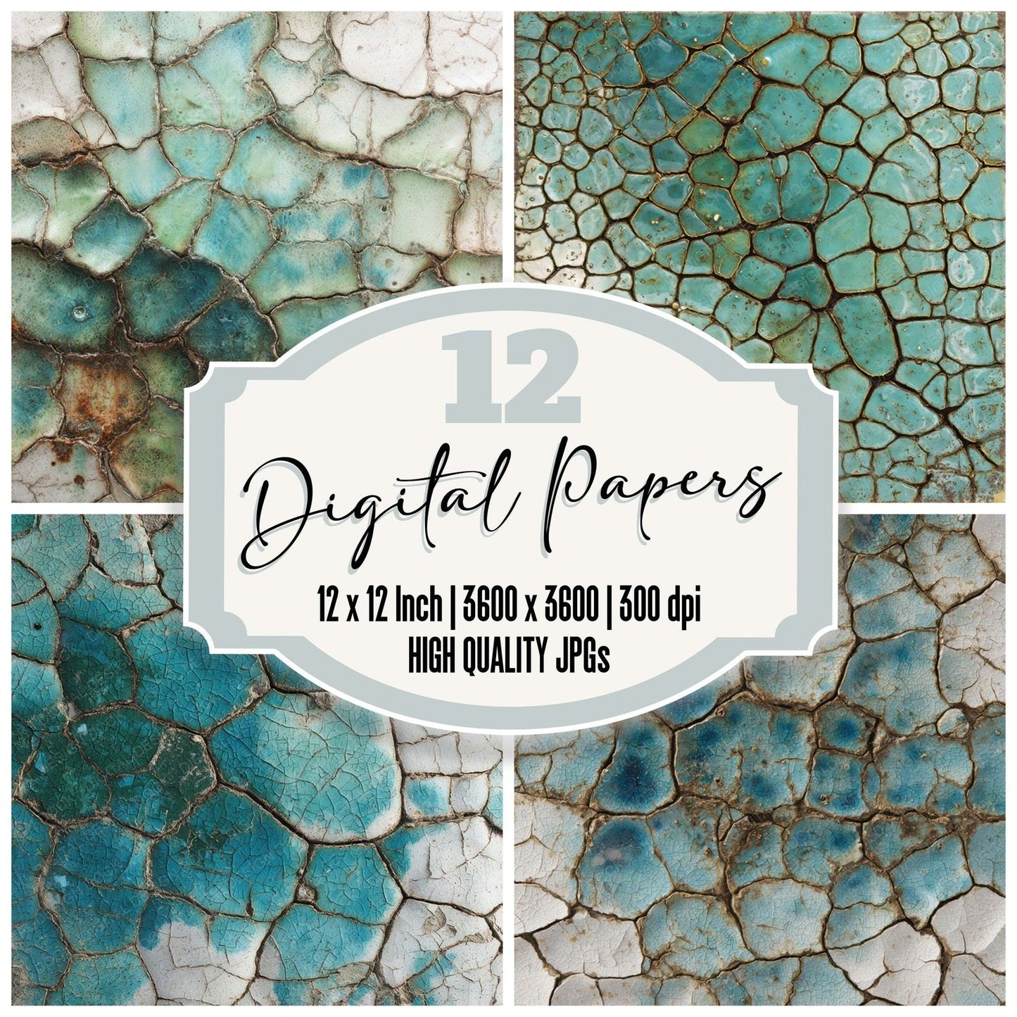 Shattered Glaze Surface Digital Paper Pack (DDD008060)