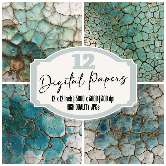 Shattered Glaze Surface Digital Paper Pack (DDD008060)